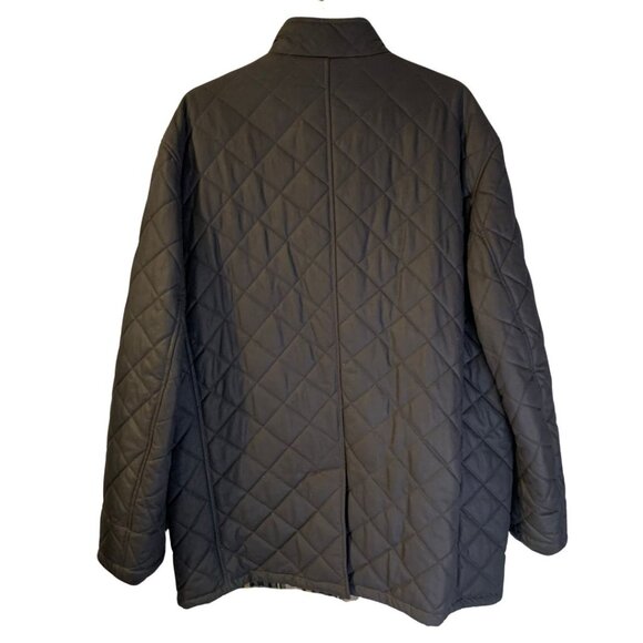 J. McLaughlin Men's Quilted Barn Jacket Size XL Black 100% Nylon Gorpcore Chores - Picture 2 of 10